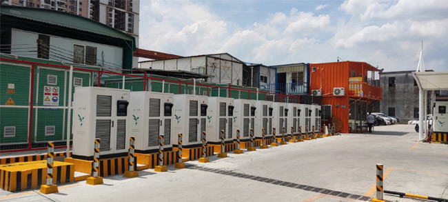 최신 회사 사례 광저우에서 360KW DC 빠른 충전소의 10개 세트